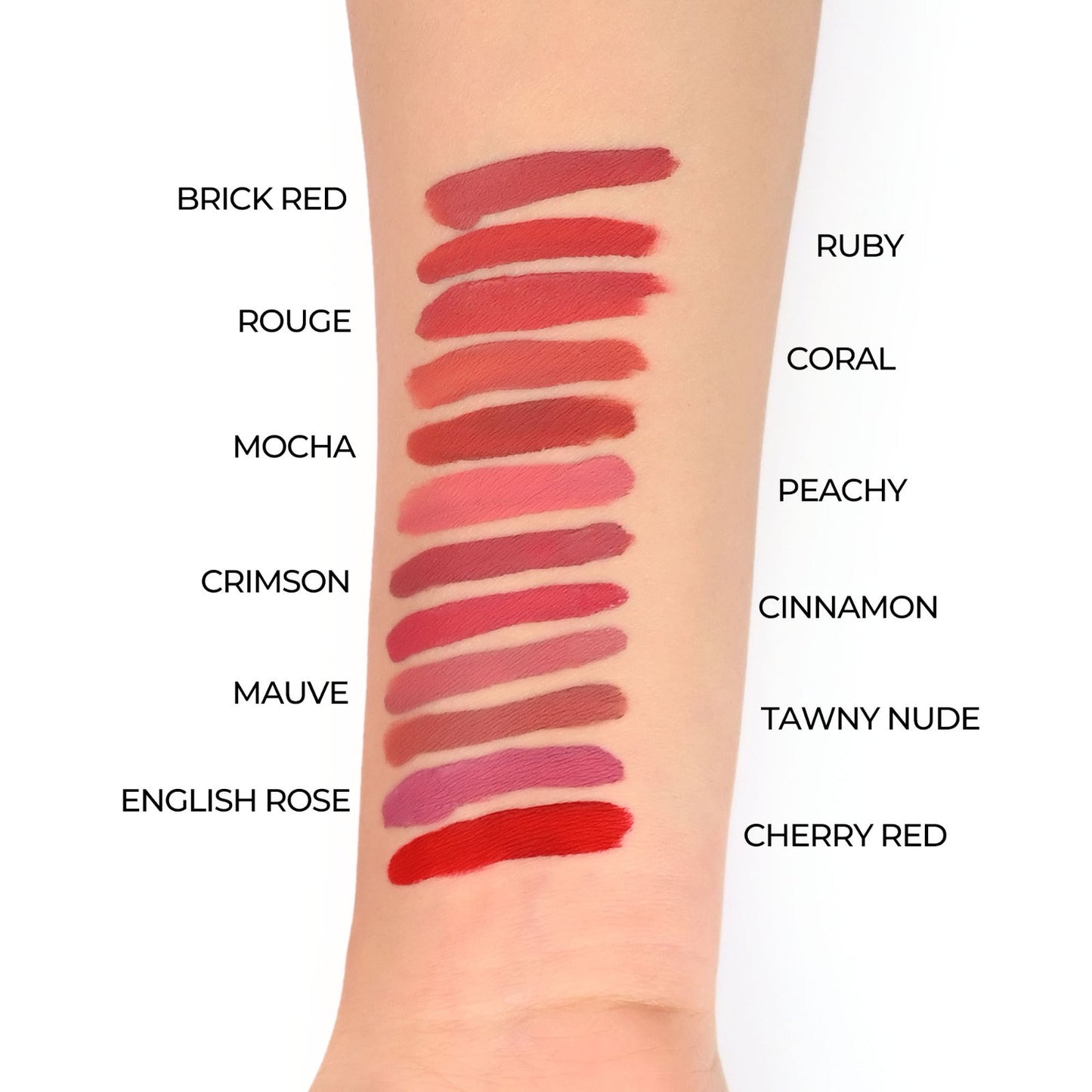 Matte Liquid Lipstick - 1 Cherry Red