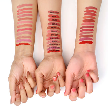 Matte Liquid Lipstick - 1 Cherry Red